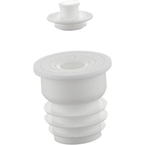 Bouchon D'étanchéité de Tuyau D'évacuation, Silicone Blanc, 35-40mm