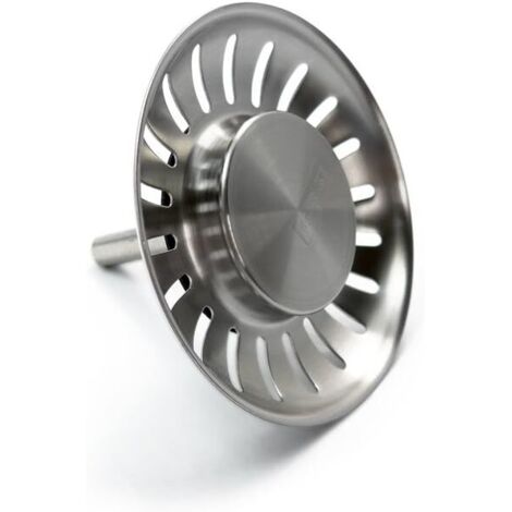 Bouchon d'évier en acier inoxydable SUS304 de 84,5 mm, bouchon de remplacement pour évier de cuisine avec filtre,QS132C007 (Size : 1 PC)
