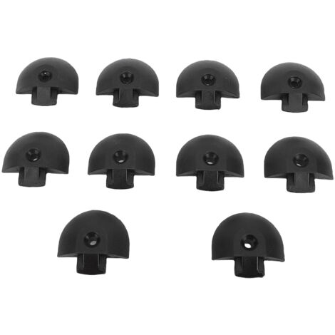 Bouchon d'extrémité angulé ABS 10PCS pour rail L - Finition semi-circulaire sécurité et esthétique transport