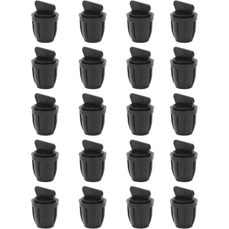 Bouchon d'extrémité de Tuyau 8/11 avec Serrure, 20 Pièces, barbelé pour Tube D'irrigation Goutte à Goutte