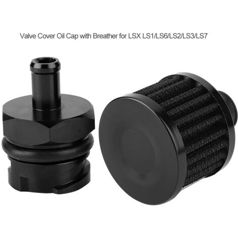 Bouchon d'huile pour couvre-soupape en aluminium avec aérateur pour moteurs LS