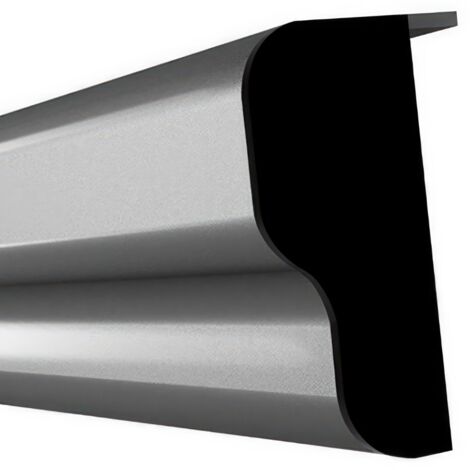 Bouchon droit PVC RAL 7011 pour bandeau cabine sanitaire B07LG53W8J HOMEWELL