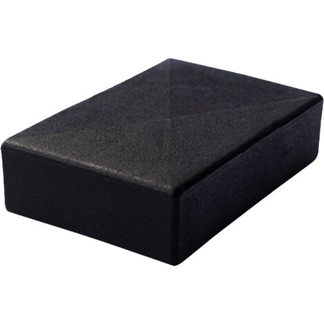 Bouchon, embout rectangulaire enveloppant pour tube, pied de chaise, table ou meuble, Noir, Taille 60x40
