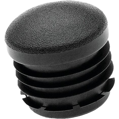 4x pied de meuble 45mm 55mm plastique noir rond patin guide canapé lit table