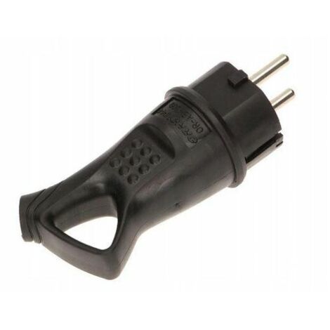 Bouchon en caoutchouc Uni-schuko avec support IP44 noir Orno OR-AE-1369