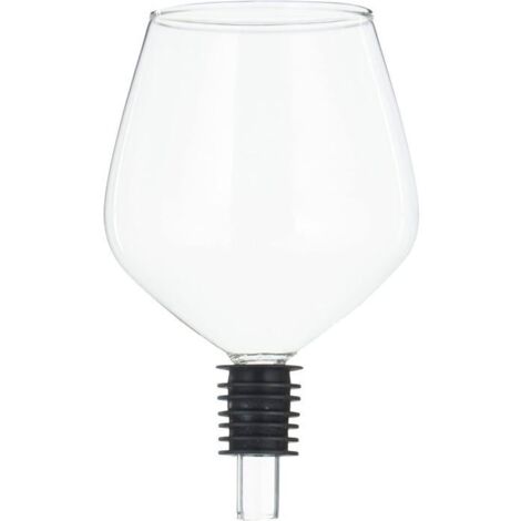 Bouchon en forme de verre à vin - H 13 cm Transparent