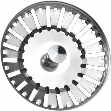 bouchon évier cuisine, Filtre à évier de Cuisine en acier inoxydable, bouchon de panier en acier inoxydable, filtre évier pour bonde évier cuisine (diamètre: 84mm)