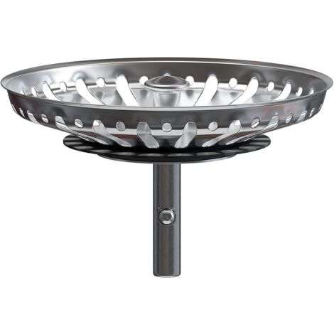 Bouchon Évier Cuisine Filtre avec Goupille Réglable - Universel Cuisine Bouchon Évier, Panier Crépine Pop-Up, Inoxydable, Compatible Lave-Vaisselle (84mm)