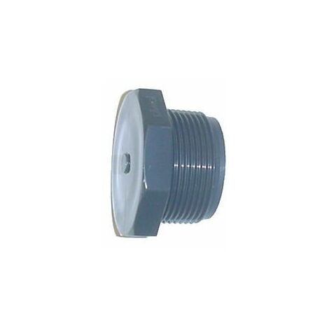 Bouchon fileté en PVC pression mâle à visser – Diamètre 1"1/2 – Étanchéité fiable pour canalisations sous pression – Résistance à la corrosion – Sorodist