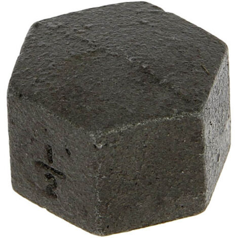 Bouchon fonte noire Femelle tête hexagonale 15x21