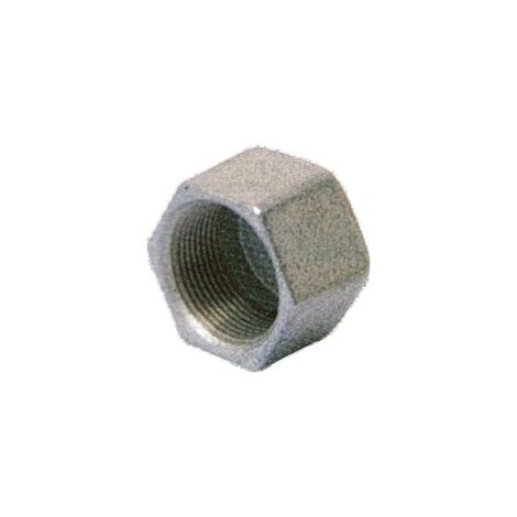 Bouchon fonte noire Femelle tête hexagonale 40x49