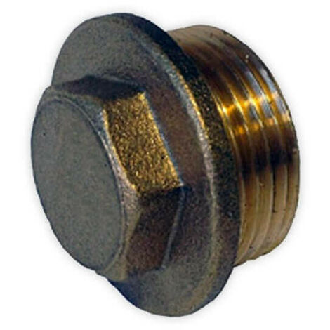 Bouchon laiton à visser mâle 1"