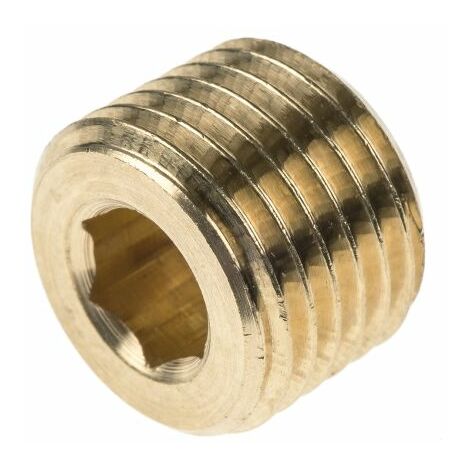 Bouchon Laiton Droit Legris R Mâle 1/4pouce ( Prix pour Paquet de 10 )
