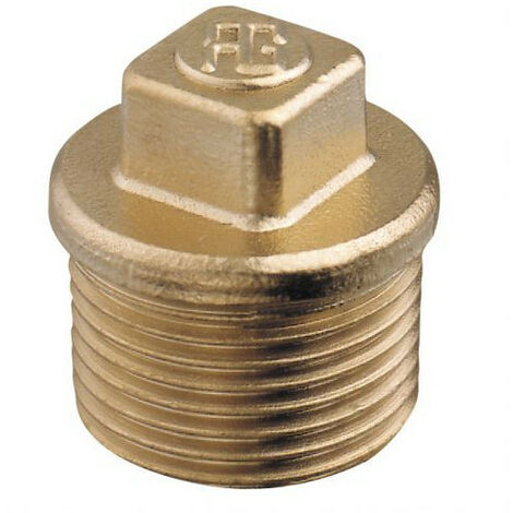 Bouchon laiton fileté mâle - 1/2"