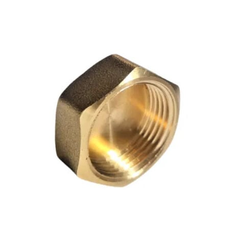 SANITAIRE-DISTRIBUTION Bouchon laiton tête 6 pans brut à visser - F 15x21