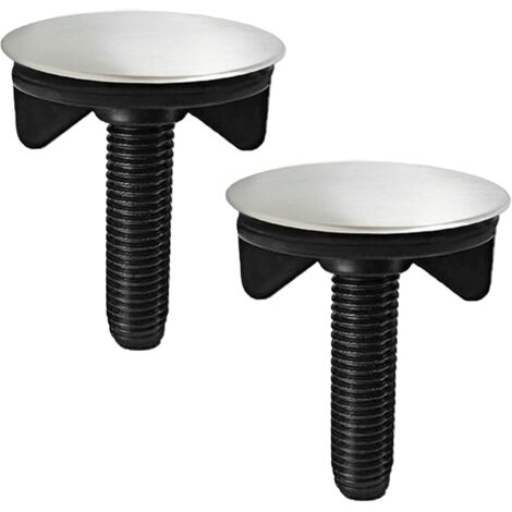 Bouchon Lavabo cache trou evier 2 Pièces Couvercle Trou Robinet Cache,Couvercle de Trop-Plein de Trou,Couvercle de Bouchon de Vidange de Trop Plein,Trou Robinet Couvercles pour Robinet de Cuisine
