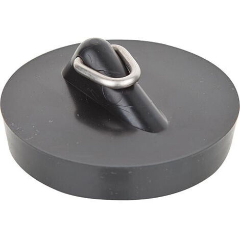 bouchon magnetique avec gache triangul. diam. superieur 45,5 mm pour lavabo et baignoire emaille, noir