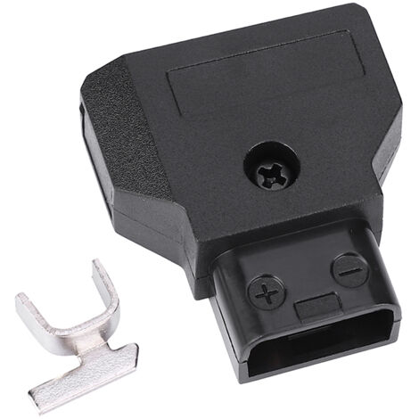 Bouchon mâle D en plastique type B avec goupille de positionnement pour caméra Anton, noir