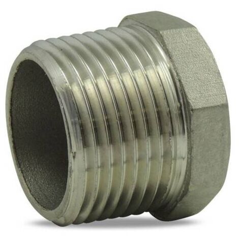 Bouchon mâle en inox 316 3/4''