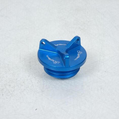 Bouchon niveau huile Bleu ALU M26 pas 3.0 Lightech pour moto