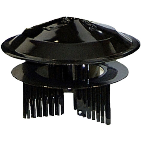 Bouchon noir universal pour cuisinière de ø 80 à ø 150 mm.