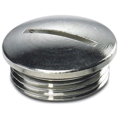 Bouchon obturateur Phoenix Contact PG13.5, Ø 24mm en Laiton nickelé, IP68