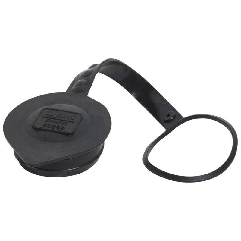 Bouchon obturateur pour fiche et fiche inclinée Hypra et P17 caoutchouc IP44 2P+T et 3P+T 32A et 3P+N+T 16A (052127)