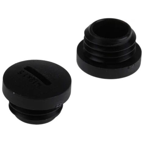 Bouchon obturateur RS PRO M12, Ø 12  12.3mm - 15mm en Nylon 66 ( Prix pour Sachet de 250 )