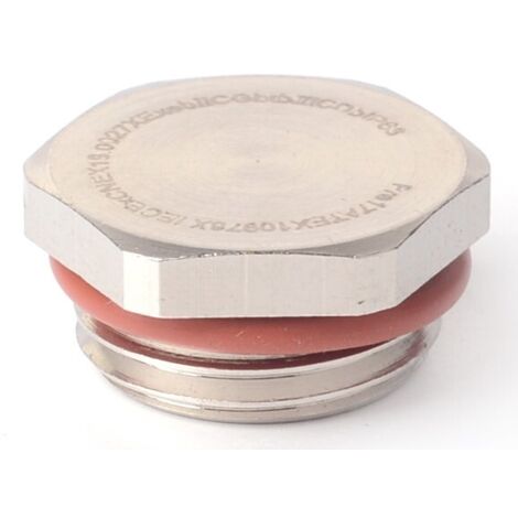 Bouchon obturateur RS PRO M16, Ø 16.2mm en Laiton nickelé, IP68 ( Prix pour Sachet de 5 )