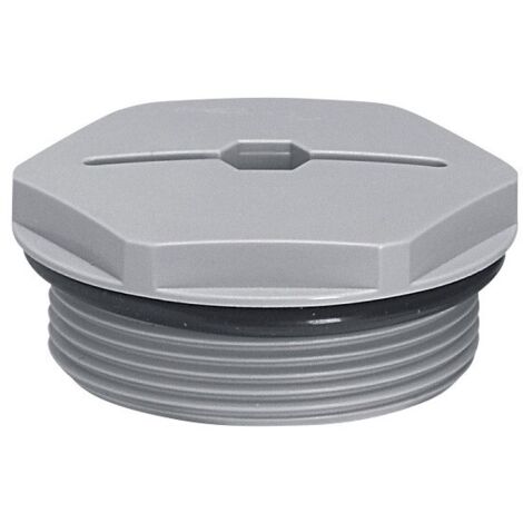 BOUCHON PLASTIQUE IP68 POUR PE ISO 40 RAL 7001 LEGRAND 098047