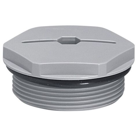 bouchon plastique legrand - iso 40 - gris ral 7001