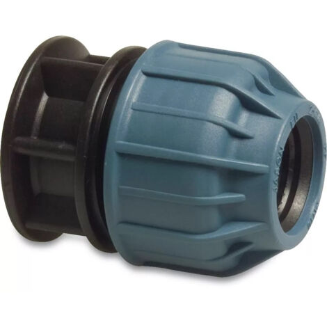 Bouchon PP 20 mm pince 10 bar noir-bleu