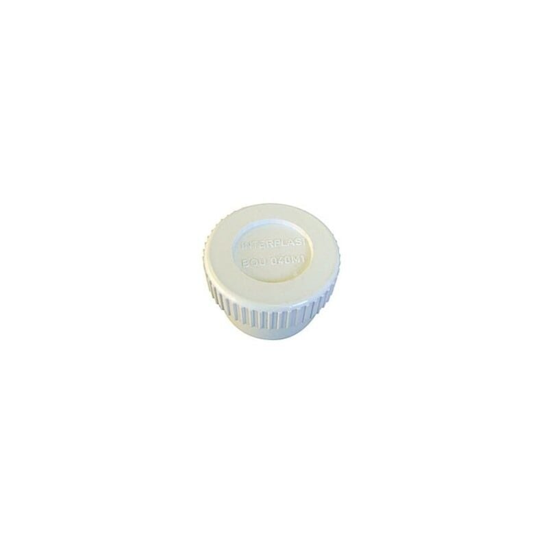 Interplast - Bouchon pvc évacuation Diamètre 40mm Blanc