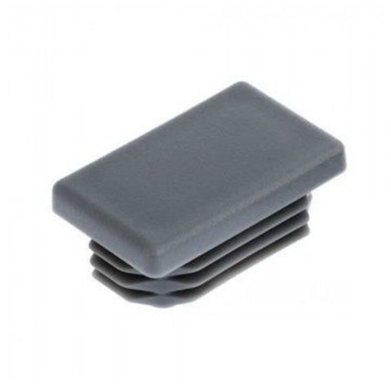 Vis Express - Bouchon rectangle pour tube 100X50 Epaisseur 1.5A4.5 nylon noir-10 pièces