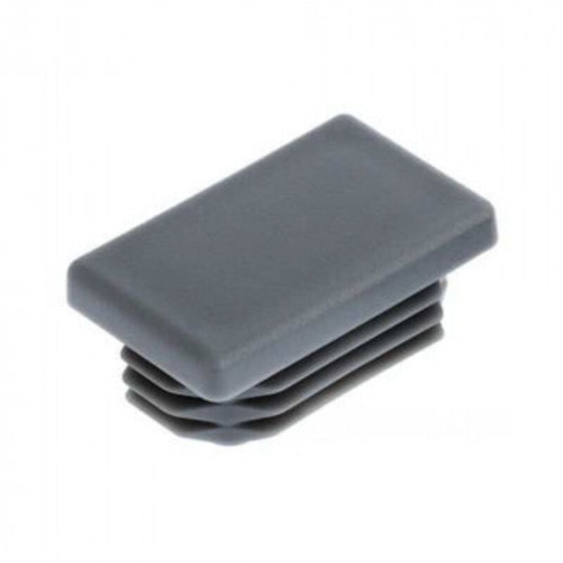 Bouchon rectangle pour tube 30X15 Epaisseur 1A2 nylon noir-200 pièces