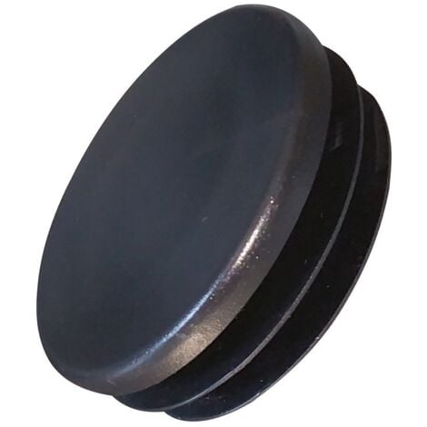 VIS EXPRESS Bouchon carré 50X50 Epaisseur Tube 0.8 à 3 Polyethylène noir-1 pièce