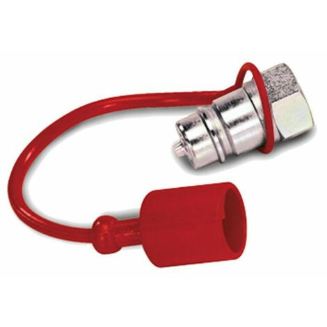 Bouchon rouge pour coupleur rapide mâle 1/2" (Lot de 10)