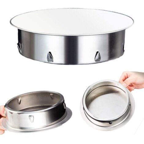 Bouchon Tuyau de Poele 125mm Chapeau Cheminée en Acier Inoxydable Bouchon Cheminée Perforé pour Tous Types Tuyaux Poêle de 125 mm Cache Tuyau en Acier Inoxydable Ignifuge