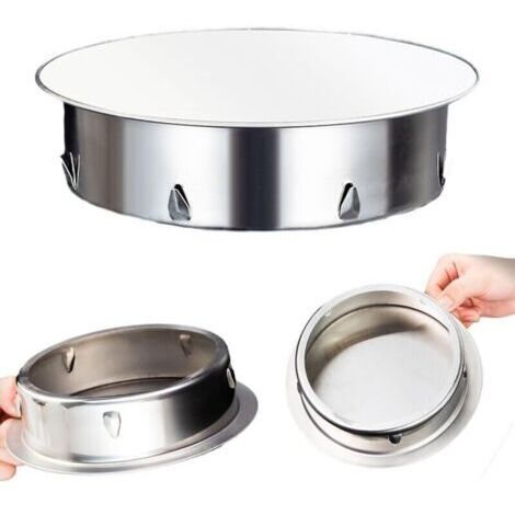 Bouchon Tuyau de Poele 125mm Chapeau Cheminée en Acier Inoxydable Bouchon Cheminée Perforé pour Tous Types Tuyaux Poêle de 125 mm Cache Tuyau en Acier Inoxydable Ignifuge