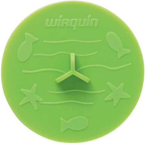 Bouchon universel FRISBY, pour baignoire, lavabo et évier Ø105 - Vert anis - Wirquin Pro