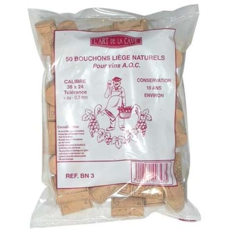 BOUCHONNERIE JOCONDI - Bouchon cylin.38x24 natur.sac50