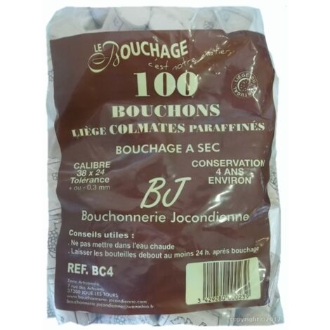 BOUCHONNERIE JOCONDI - Bouchon cylin.38x24colmat.sac100