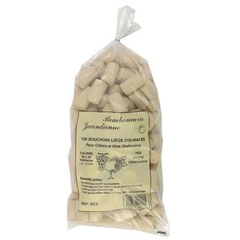 BOUCHONNERIE JOCONDI - Bouchon cylin.38x24colmat.sac100