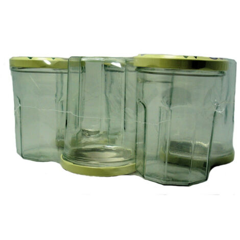 BOUCHONNERIE JOCONDI - Pack 6 confituriers 385ml couvercle décor fruits