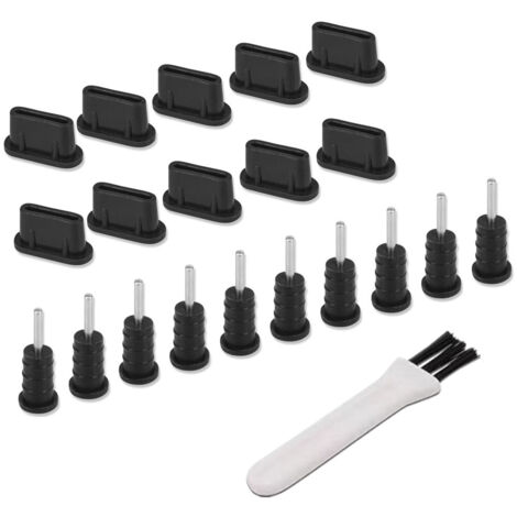 Bouchons anti-poussière très populaires pour téléphones Samsung S23, S22 et S21 Type-C, bouchons pour écouteurs du port de charge.