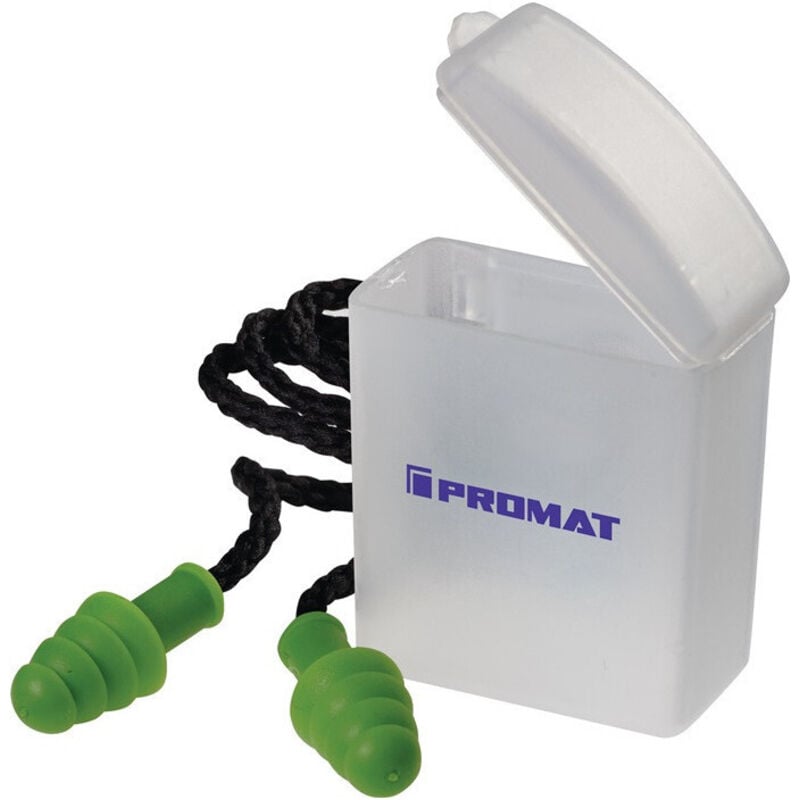 Bouchons antibruit safeline iv en 352-2 snr 33 dB 1 paire/boîte Promat Par 5)