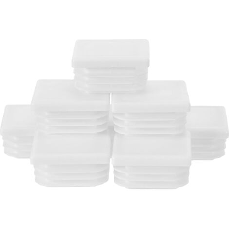 bouchons carr s en plastique pour tubes carr s de 20 mm
