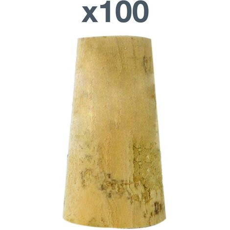 Bouchon en liege conique x100 - 33x23/19 