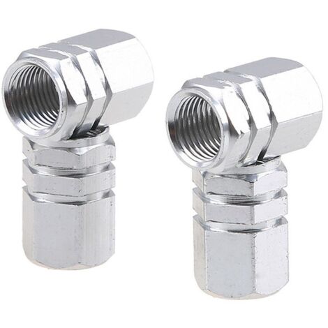 BOUCHONS DE SOUPAPE ARGENTÉS 4 PIÈCES EN ALUMINIUM