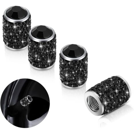 Bouchons de valve de pneu, lot de 4, faits main avec des strass